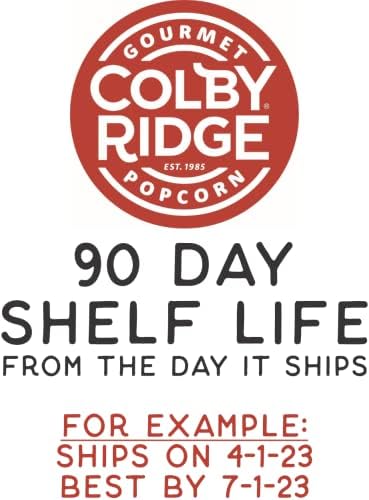 Colby Ridge Fluffy White Gourmet Craft Popped Gluten Free Popcorn Bulk Sized Large Gift Bash Bags (Bulk 18 Gal. 288 Cups.) (Fluf