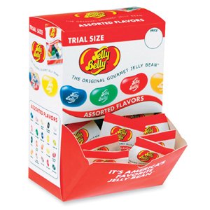 Jelly Belly Gourmet Jelly Beans - Assorted - Low Fat, Individually Wrapped - 0.35 oz - 80 / Box