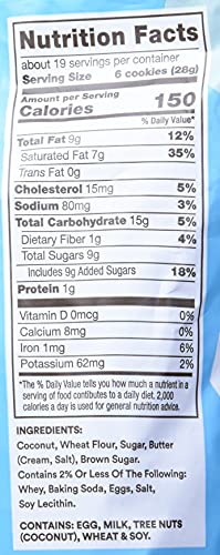 Thinsters Toasted Coconut Cookie (19 Oz) Pack of 2