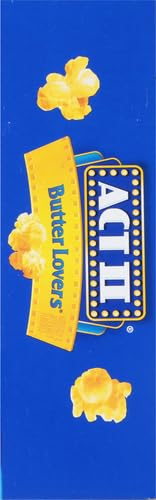 ACT II Butter Lovers Microwave Popcorn, 3-Count 2.75-oz. Bags (Pack of 2)