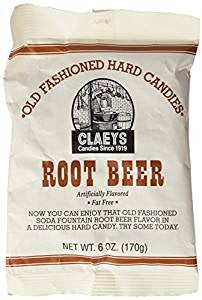 Claeys Old Fashioned Root Beer Hard Candy, 6 oz. (Pack of 2)