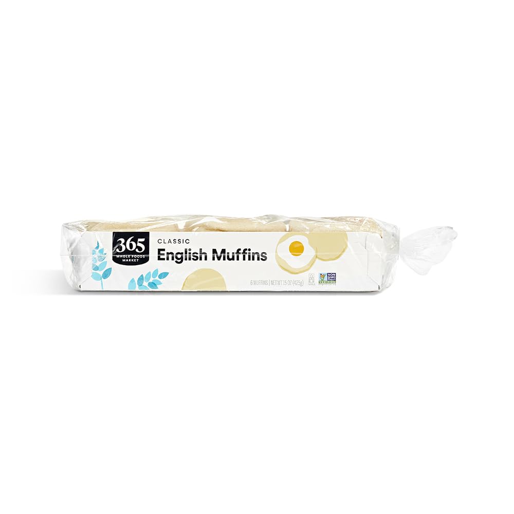 365 Everyday Value, White English Muffins, 15 oz, 6 CT