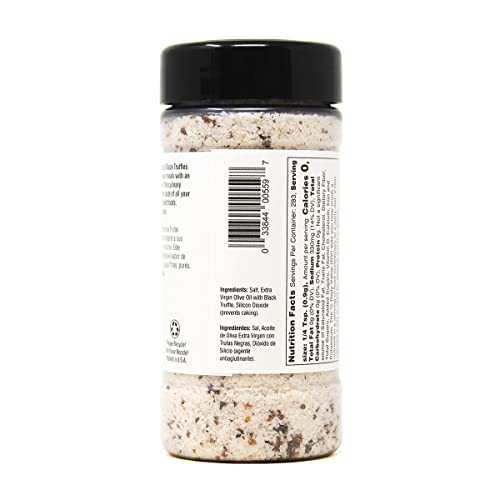 Badia Black Truffle Sea Salt, 9 Oz (Pack Of 6) – Rich, Earthy & Elegant Flavor