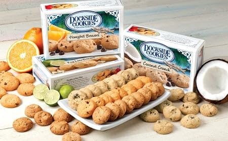 Dockside Market Cookie Trio - All Natural Gourmet Bite Size Cookies - Pack of 3