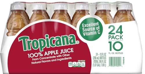 Tropicana Apple Juice, 10 Ounce (Pack of 24)