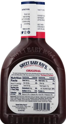 Sweet Baby Rays Barbecue Sauce, Original, 28 oz