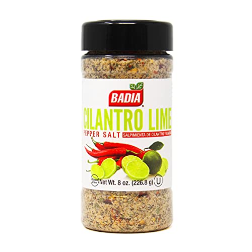 Badia Cilantro Lime Pepper Salt, 8 oz (Pack of 6)