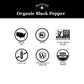 Watkins Gourmet Organic Spice Jar, Whole Black Peppercorns, 2.6 Oz. Bottle, 3-Pack