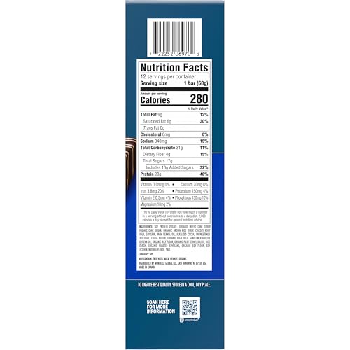 CLIF BUILDERS Protein Bars - OREO-Flavored - 20g Plant Based Protein - Gluten Free - Non-GMO - Low Glycemic - No Artificial Swee