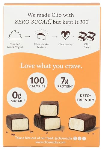 CLIO Zero Sugar Vanilla Yogurt Bars 4 Count, 5.93 OZ