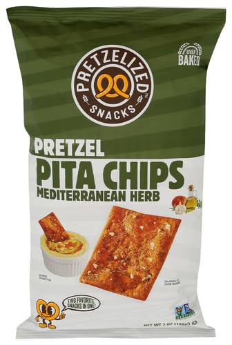 Mediterranean Herb Pretzel Pita Chips