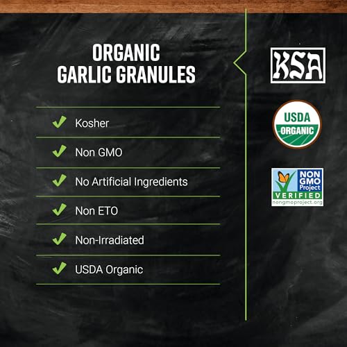 Frontier Herb Organic Garlic Granules, 2.7 oz (Pack of 5)