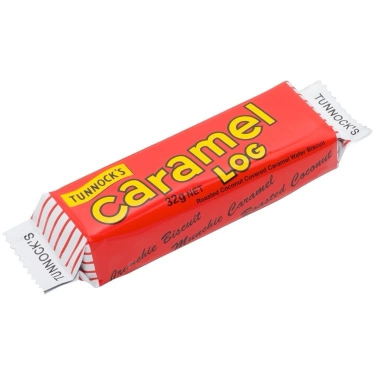 Tunnock Chocolate Caramel Logs Wafer with Roasted Coconut 32 g (Pack of 48)
