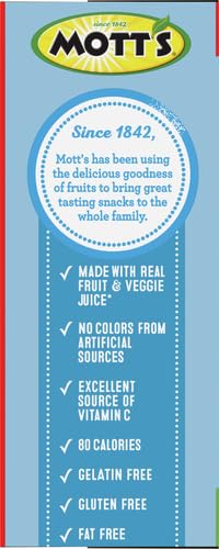 Motts Fruit Flavored Snacks, Apple Orchard, Gluten Free, 40 ct (Pack of 5)