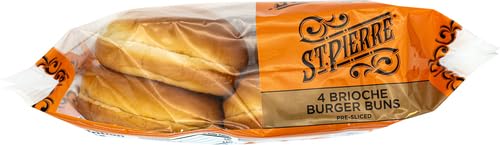 St. Pierre, Brioche Hamburger Buns (4 Count)