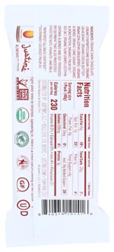 JUSTINS Organic Dark Chocolate Almond Butter Cup, 1.4 OZ