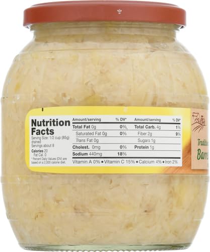 Gundelsheim Barrel Sauerkraut Vegetable Relish, 28.5 Ounce