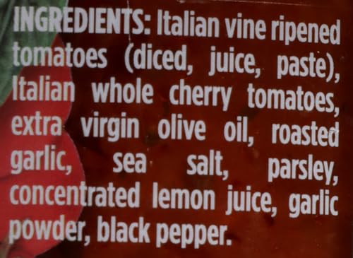 Sacla Roasted Garlic Cherry Tomato Pasta Sauce, No Added Sugar, 24 Ounces (Pack Of 6)