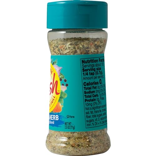 Dash Salt-Free Seasoning Blend, Garlic & Herb, 2.5 Ounce (Pack of 2)