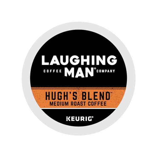 Laughing Man Hugh s Blend Keurig Single-Serve K-Cup Pods, Medium Roast Coffee, 60 Count (6 Packs of 10)