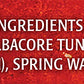 Crown Prince Natural Solid White Albacore Tuna in Spring Water, No Salt Added, 12-Ounce Cans (Pack of 12)