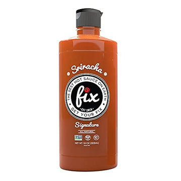 Fix Hot Sauce, Sriracha Hot Sauce     Organic, Gourmet, Red Chili Peppers, Spicy & Bold Flavor, Non-GMO     Great in Vietnamese
