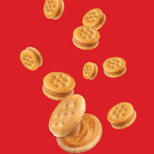 RITZ Bits Peanut Butter Sandwich Crackers, Bulk Lunch Snacks, 40 Snack Packs (4 Boxes)