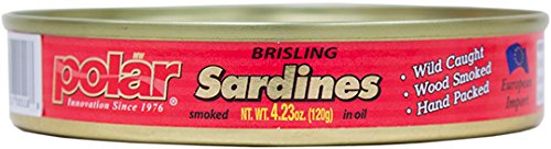 MW Polar Smoked Sardines in Olive Oil, 4.23-Ounce, Pack of 1, Model 14518