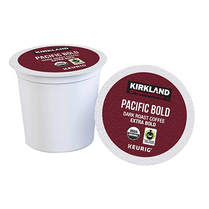 Kirkland Pacific Bold, Organic Dark Roast Coffee K Cups - 240 Count