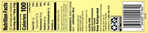 Land O Lakes Salted Butter, Made with Sweet Cream and Salt, 4 sticks, 1 lb pack