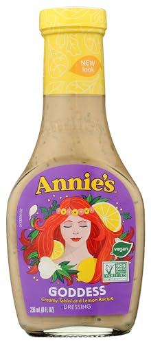 Annies Goddess Dressing, Plastic, 8 Fl Oz, Case of 6, Pack of 48