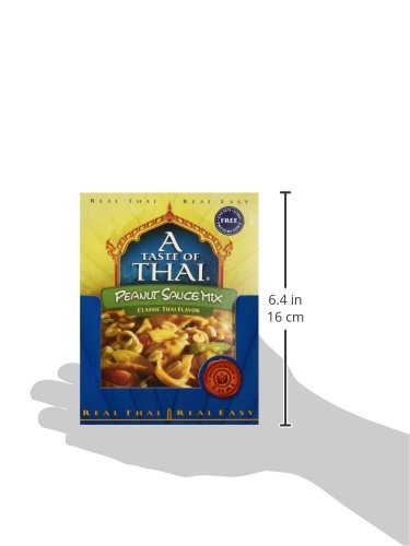 A Taste of Thai Peanut Sauce Mix Packets | Authentic Thai-Style Sauce with Ground Peanuts & Traditional Spices | Ready in Minute