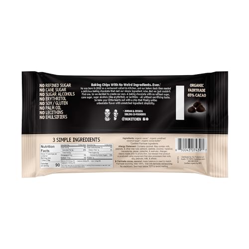 HU KITCHEN Organic Dark Chocolate Baking Chips, 7 OZ