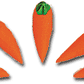 Edible Royal Icing Decorations, Carrots, Small-Medium-or Large
