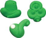 Edible, St. Pat's Royal Icing Charms Assortment - Size: 1/2", 400 pieces