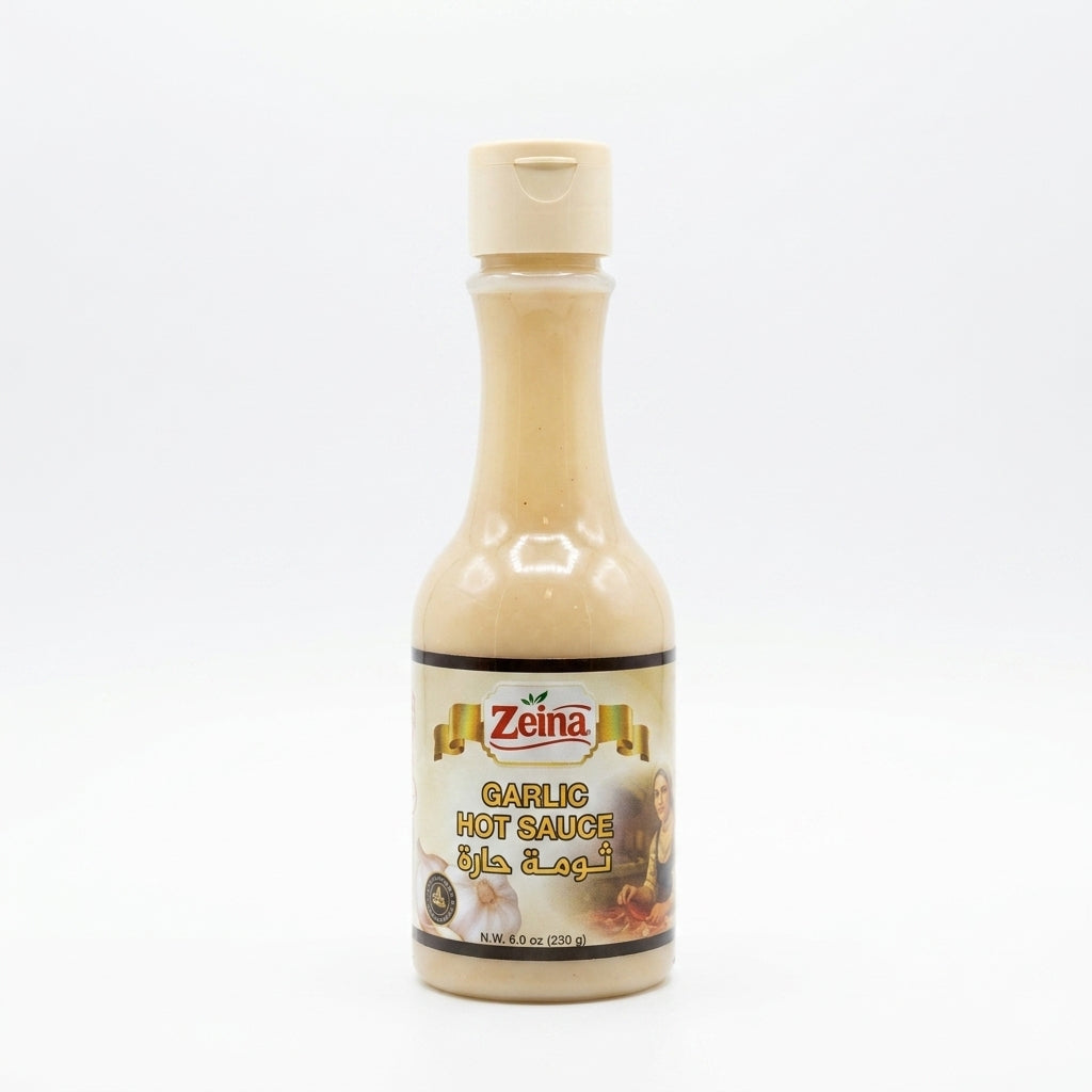 Zeina Garlic Hot Sauce 6 oz - Creamy Middle Eastern Toum