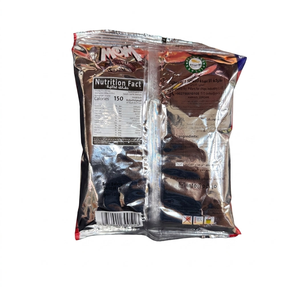 MOM Paprika Potato Rings 28g - No Artificial Colours Snack