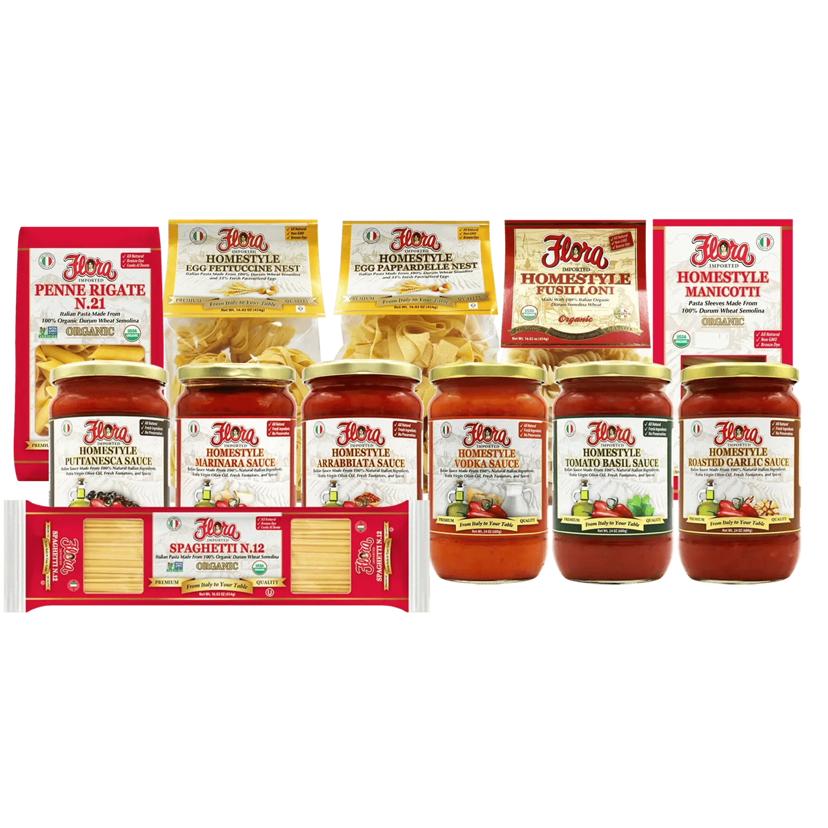 Pasta and Sauce Sampler