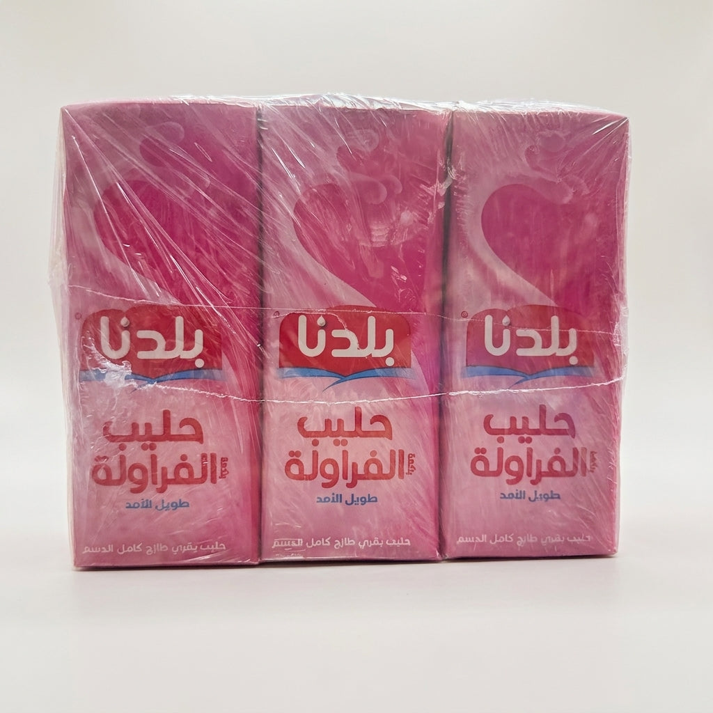 Baldona Strawberry Milk 6-Pack - Long-Life UHT Flavored Milk