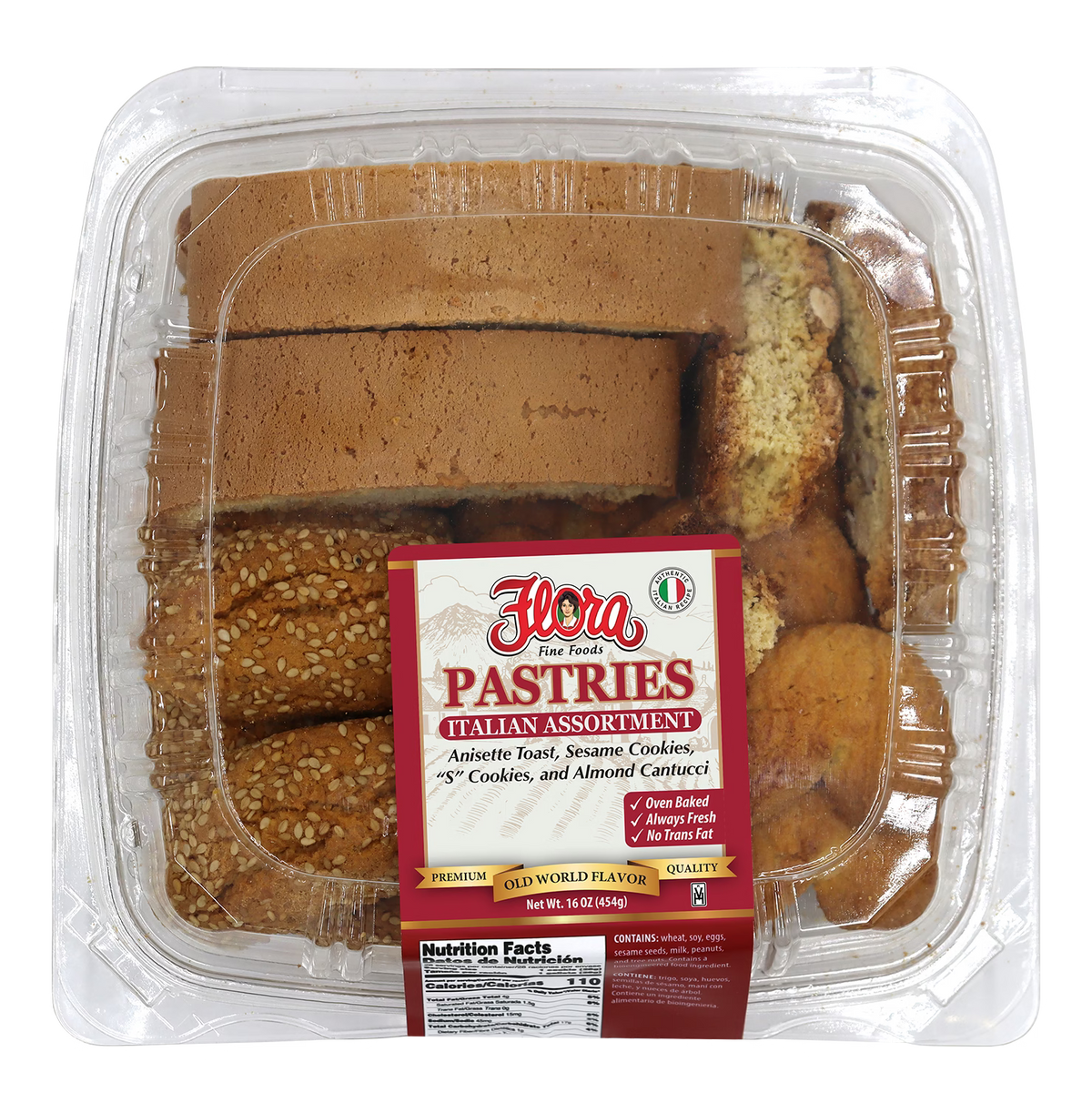 Italian Assortment Pastries - 16 oz
