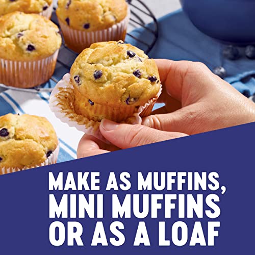 Krusteaz Wild Blueberry Muffin Mix - No Artificial Flavors Or Colors - 17.1 Oz (Pack Of 3)