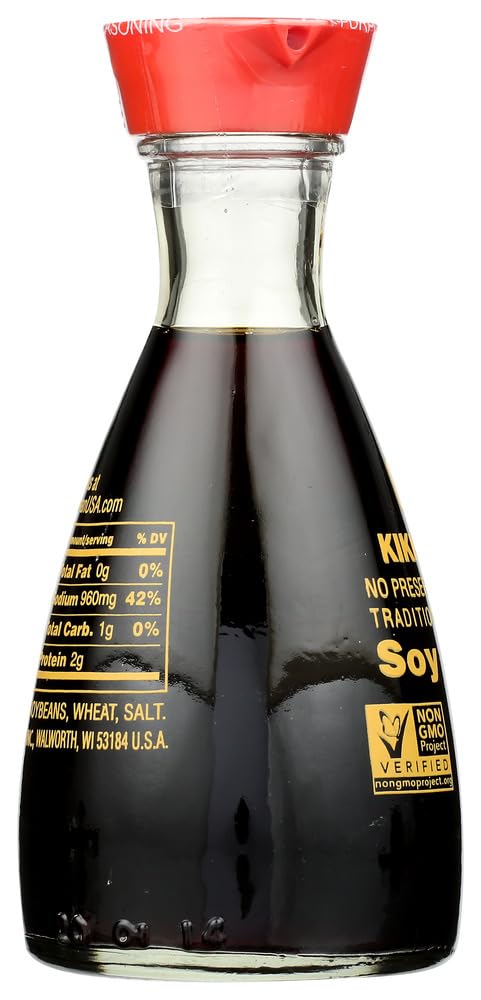 Kikkoman Soy Sauce in Dispenser, 5 Fl Oz (Pack of 2)