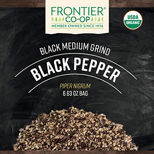 Frontier Co-op Organic Black Pepper (Medium Grind) 6.63oz
