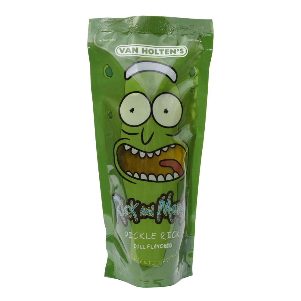 Van Holtens Pickles Pickle Rick Character Pickle-In-A-Pouch 12 Pack