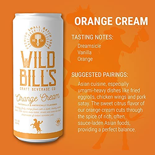 Wild Bills Craft Soda Variety Pack, 4 Flavors, Caffeine Free, Pure Cane Sugar, 12 Oz, 12 Pack