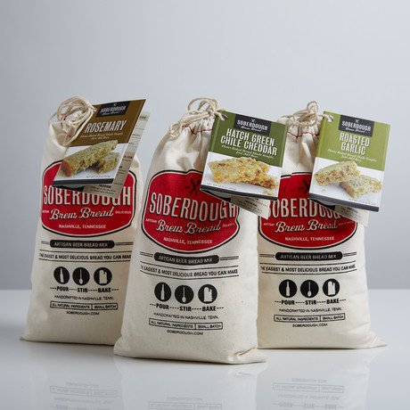 Soberdough Savory Trio Bread Mixes - 3 Piece Assortment