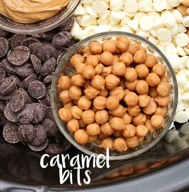Kraftscandy Classic Caramel Bits, Bulk 2 lb of Mini Sweet Creamy Caramels Chips Candy Unwrapped For Melting - Chewy Soft Caramel