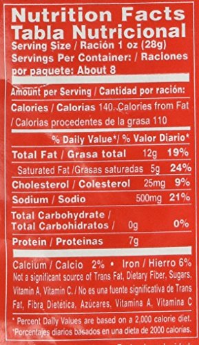 Palacios Spanish Hot Picante Chorizo, 7.9 Ounce, Red, Model 648230001420