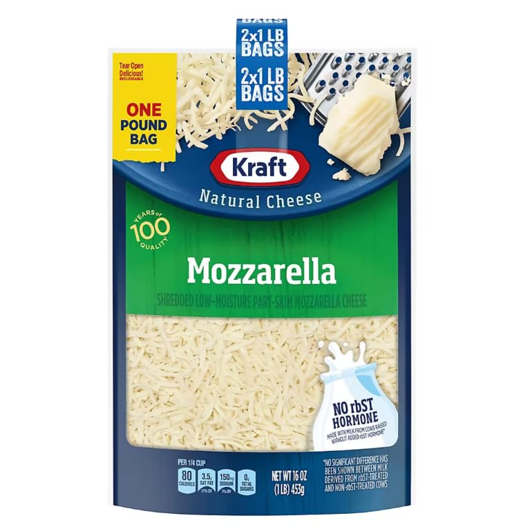 Kraft Mozzarella Shredded Cheese, 2 pk. - 2 lbs Total Weight