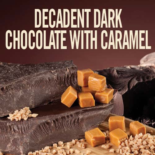 Castle Kitchen Classic Caramel Dark Chocolate Premium Hot Cocoa Mix - Dairy-Free, Vegan, Plant Based, Gluten-Free, Non-Gmo Proje